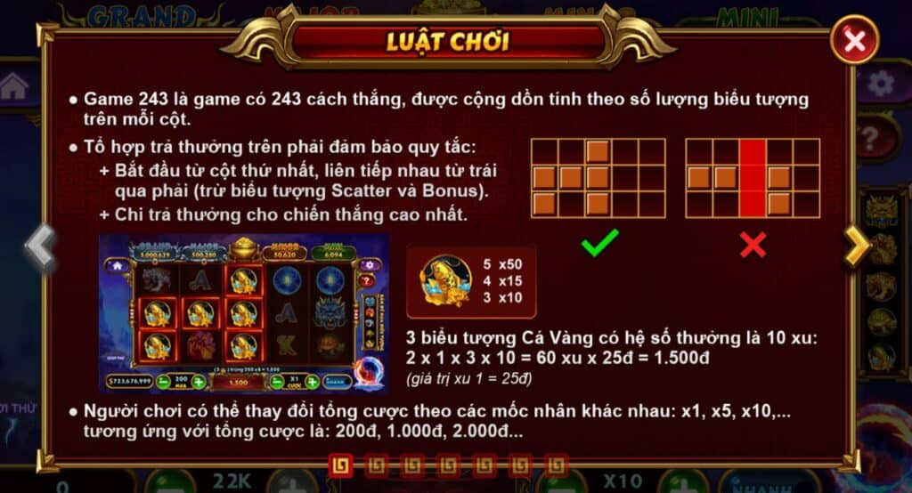 Luật chơi game Kho Báu Tứ Linh